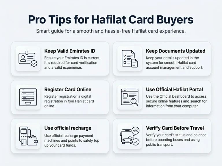 hafilat card buyers tips