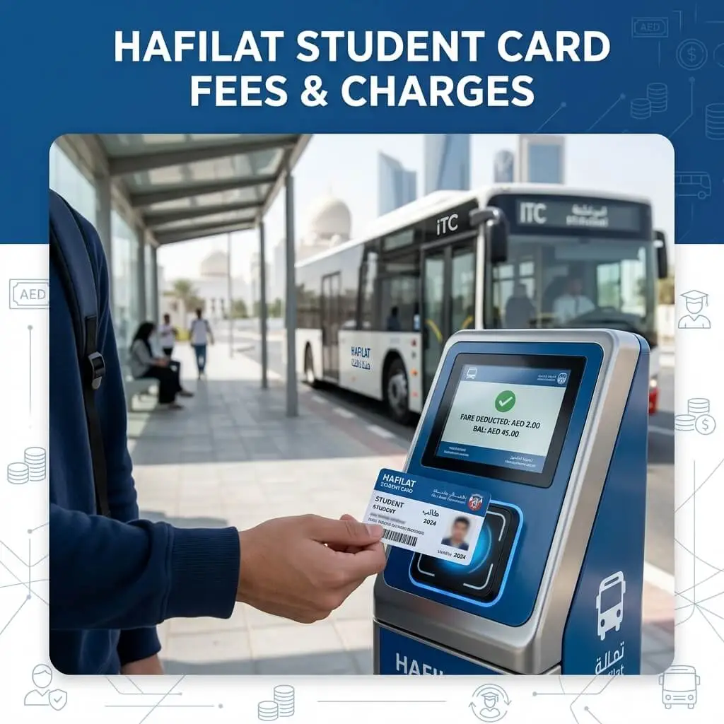 hafilat student card fee and charges