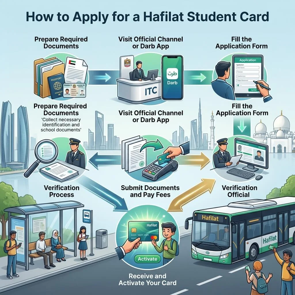 how to apply for hafilat student card