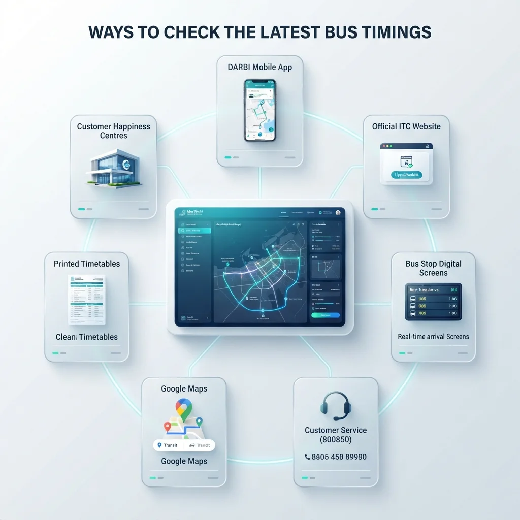 Check bus timings Abu Dhabi